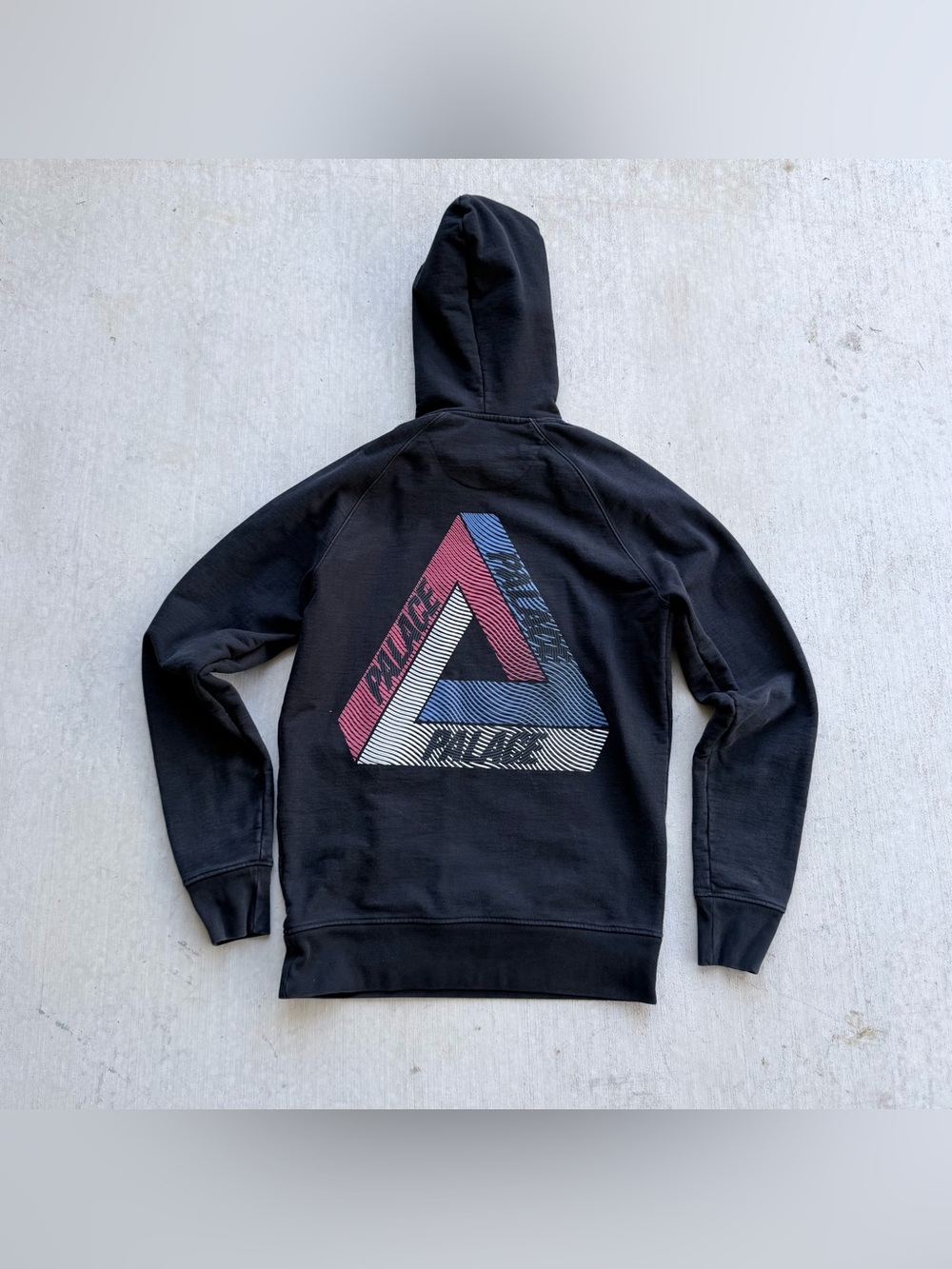 Palace Tri Ferg Brit Hoodie Men Size Large Black Pullover Skater